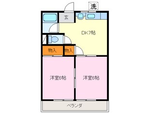 白石山ハイツの物件間取画像